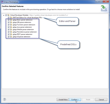 Step 3 - Eclipse Marketplace Install Dialog