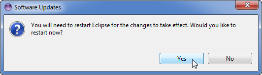 Step 6 - Eclipse Marketplace Install Dialog Restart Eclipse